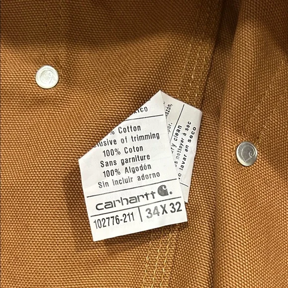 Carhartt Tan Work Overalls - Picture 3 of 4